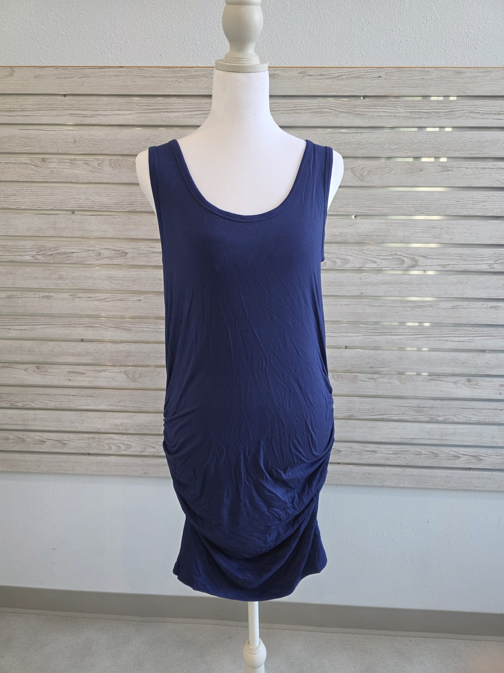 Sleeveless Navy Mini Dress - Classic Tank Style
